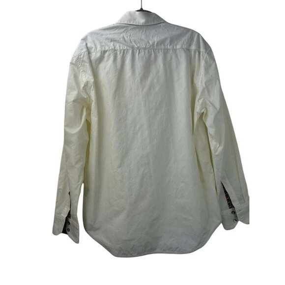 Robert Graham Men's Size XL Embroidery Shirt White Long Sleeve - Picture 2 of 16